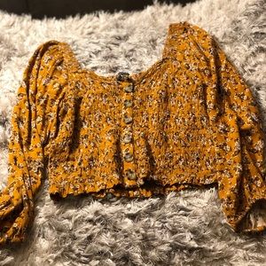 Yellow American Eagle long sleeve